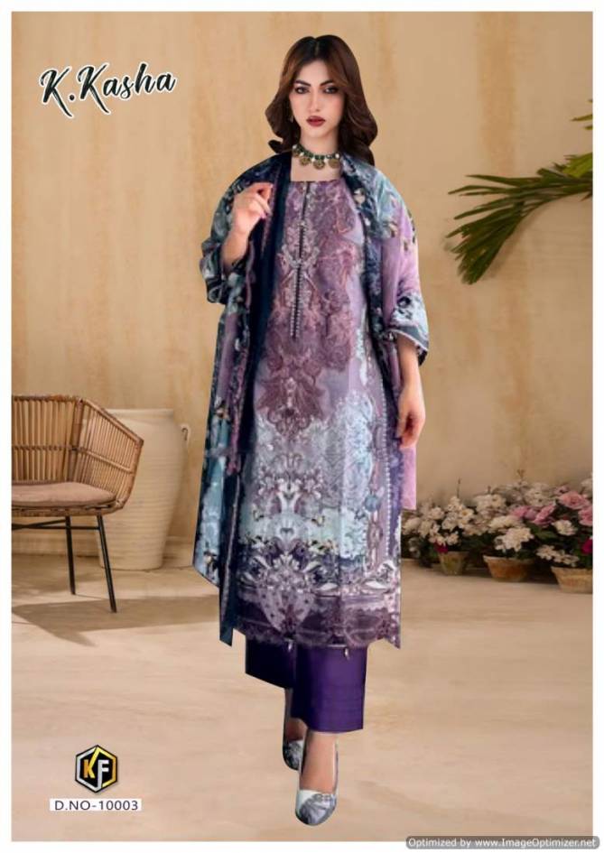 K Kasha Vol 10 By Keval Printed Heavy Cotton Pakistani Dress Material Wholesalers In Delhi